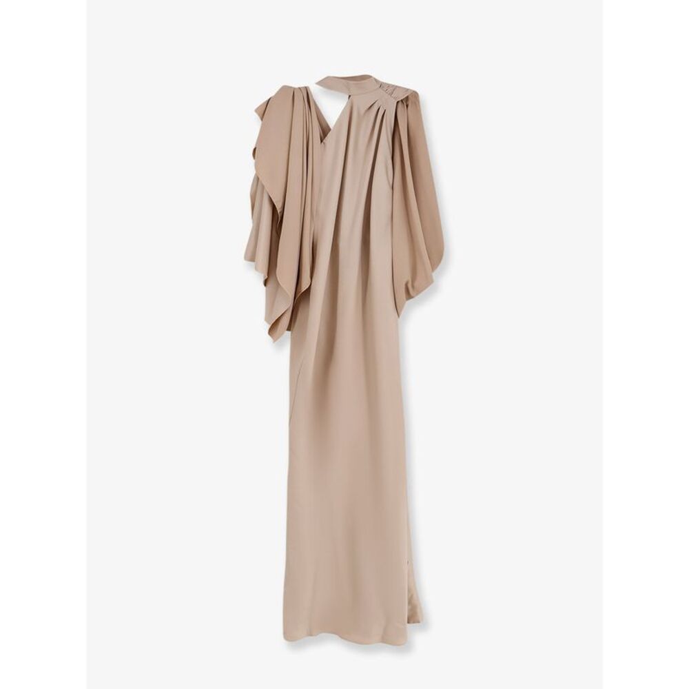 Actualee Women Long Dress With Satin Band
